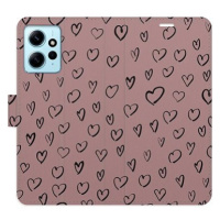 iSaprio Flip pouzdro Heart Dark 02 pro Xiaomi Redmi Note 12 5G