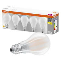 5PAK LED žárovka LED E27 A60 7W = 60W 806lm 2700K Teplá 300° Filament OSRAM