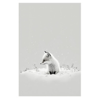 Ilustrace Snow Fox, Treechild, 26.7 × 40 cm