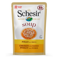 Schesir Cat Soup 6 x 85 g - kuřecí s dýní