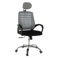 TEMPO KONDELA Kancelářská židle, šedá/černá, ELMAS