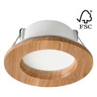 LED Podhledové svítidlo WOODY SPOT LED/5,5W/230V 4000K dub ø 10 cm