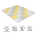 KINDERKRAFT - Podložka pěnové puzzle Luno 150x180 cm Yellow 30 ks Kinderkraft 2020