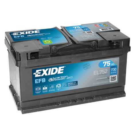 Exide Start-Stop EFB 12V 75Ah 730A EL752