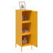 vidaXL Skříň highboard hořčicově žlutá 36 x 39 x 113 cm ocel