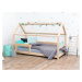 Benlemi Dětská postel domeček TERY s bočnicí Zvolte barvu: Pastelově růžová, Rozměr: 120x200 cm