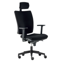 Kancelářská židle REMIZ s podhlavníkem, černá