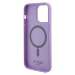 Ochranný kryt Guess PU Saffiano MagSafe pro Apple iPhone 15 Pro Max, fialová