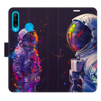 iSaprio Flip pouzdro Neon Astronaut 02 pro Huawei P30 Lite