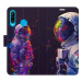 iSaprio Flip pouzdro Neon Astronaut 02 pro Huawei P30 Lite