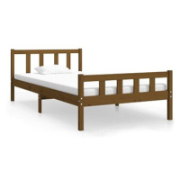 Rám postele medově hnědý masivní dřevo 90 × 200 cm, 810667