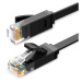 UGREEN Plochý kabel Ethernet RJ45, Cat.6, UTP, 15 m (černý)