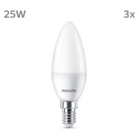 Philips Philips LED svíčka E14 2,8W 250lm 2 700K matná 3ks