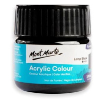 Akrylová barva Mont Marte,100ml, černá (Lamp Black)