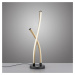 PAUL NEUHAUS LED stolní lampa černá / zlatá dotykový stmívač prohnutý design do interiéru 3000K 