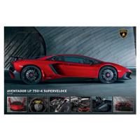 Plakát, Obraz - Lamborghini Aventador 750-4 SV, 91.5 × 61 cm