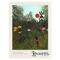 Obrazová reprodukce The Setting Sun - Henri Rousseau, 30 × 40 cm