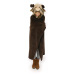 Cozy Noxxiez BL815 Sob - hřejivá deka s kapucí se zvířátkem a tlapkovými kapsami