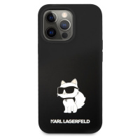 Karl Lagerfeld Liquid Silicone Choupette NFT kryt iPhone 13 Pro černý