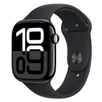 Apple Watch Series 10 42mm Cellular Klavírně černý hliník s černým sportovním řemínkem - M/L