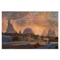 Fotografie Sunset image of the rock formations, Izzet Keribar, (40 x 26.7 cm)