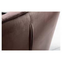 LuxD Designová židle Giuliana taupe hnědá