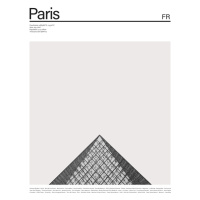 Ilustrace City Paris 1, Finlay & Noa, (30 x 40 cm)