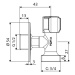 Schell COMFORT 054400699 Ventil pračkový s horním ovládáním, vřetenový 1/2" x 3/4" chrom