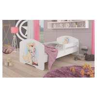 Dětská postel s obrázky - čelo Pepe bar Rozměr: 160 x 80 cm, Obrázek: Pejsek a Kočička