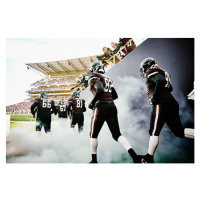 Fotografie Fans cheering football team running out of tunnel, Thomas Barwick, 40 × 26.7 cm