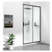 Gelco SIGMA SIMPLY BLACK sprchové dveře posuvné 1200 mm, čiré sklo