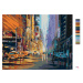 Malování podle čísel - VEČERNÍ ŽIVOT V NEW YORKU Rozměr: 80x100 cm, Rámování: bez rámu a bez vyp