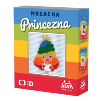 Seva Mozaika Princezna plast 338 dílků v krabici 15x17,5x5,5cm