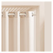 Dekorační terasový závěs s kroužky TARAS světle krémová 180x280 cm (cena za 1 kus) MyBestHome