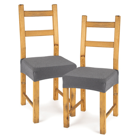 4Home Multielastický potah na sedák na židli Comfort šedá, 40 - 50 cm, sada 2 ks