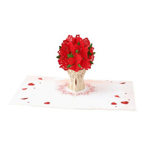 3D přání Kytice růží