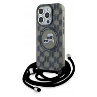 Pouzdro Karl Lagerfeld pro iPhone 15 Pro 6.1 černé Crossbody MagSafe