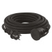 Venkovní prodlužovací kabel 10 m / 1 zásuvka / černý / guma-neopren / 230 V / 1,5 mm2
