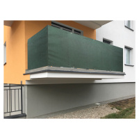 Balkonová zástěna OSLO zelená, výška 80 cm, šířka různé rozměry MyBestHome Rozměr: 80x300 cm roz