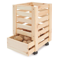 Dřevěná bedýnka na brambory 31 x 37 x 50 cm