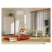 Benlemi Dětská postel domeček POPPI s bočnicí Zvolte barvu: Pastelově růžová, Zvolte rozměr: 90x