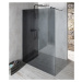 Gelco VARIO BLACK jednodílná sprchová zástěna k instalaci ke stěně, kouřové sklo, 700 mm