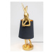 KARE Design Stolní lampa Animal Rabbit - zlatočerná, 68cm