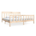 Rám postele masivní dřevo 200 × 200 cm, 3100978