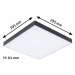 PAULMANN LED Panel Velora Rainbow dynamicRGBW hranaté 295x295mm 1420lm RGBW černá