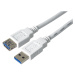 PremiumCord prodlužovací kabel USB-A 3.0, 2m, bílá - ku3paa2w