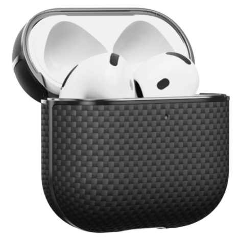Pitaka Aramid Fiber pouzdro Apple AirPods 4 black/grey