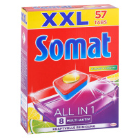 Somat All in 1 tablety do myčky nádobí Citron a limetka 57 ks