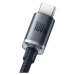 Baseus Crystal Shine Series kabel USB-A/USB-C (100W) 1,2m černý