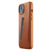 Kryt Mujjo Full Leather Wallet Case with MagSafe for iPhone 15/14 Plus - Tan